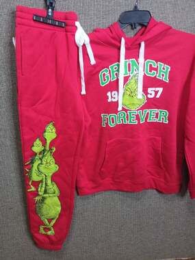 Grinch 1957 Forever Tracksuit Top XL Bottom L New